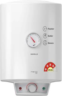HAVELLS Monza EC 10 L Storage Water Geyser | 4 Star BEE Energy Rating | Glassline Tanked