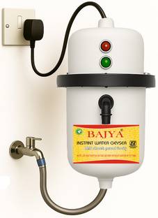 Bajya Instant Heating|Shock-Proof Body|Portable |Installation Kit 1 L Instant Water Geyser