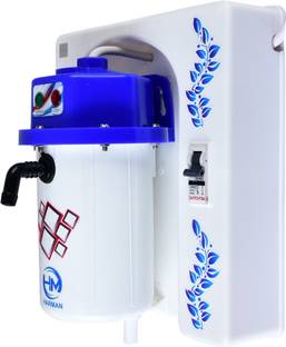 HM 1 L Instant Water Geyser (1 L Instant Water Geyser (1L MCB INSTANT WATER PORTABLE HEATER GEYSER SHOCK PROOF BODY WITH ISI MCB & INSTALLATION KIT, BLUE, Blue, White)