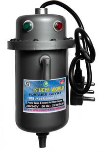 Ruchi World 1 L Instant Water Geyser (Instant portable water heater geyser for use home, Black)