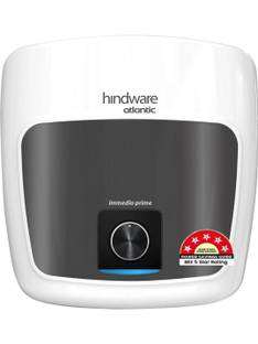Hindware Smart Appliances Immedio Prime 25 L Storage Water Geyser | 5 Star BEE Energy Rating | Glassli...