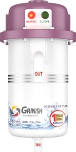 GRINISH 1 L Instant Water Geyser (1 LTR INSTANT WATER HEATER WITH SHOCK PROOF BODY , INSTALLATION KIT,...