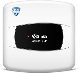 AO Smith VAS-NEO-015 15 L Storage Water Geyser | 2kW | Vertical | Designed for high rise buildings with 8 bar pressure rating | Longer life in hard water conditions with Blue Diamond glass lined tank | BEE 5-star rating for superior energy efficiency and power savings