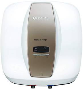 BAJAJ 15 L Storage Water Geyser (Calenta Digi 15 Ltr With Free Installation & Pipes, White, Grey)