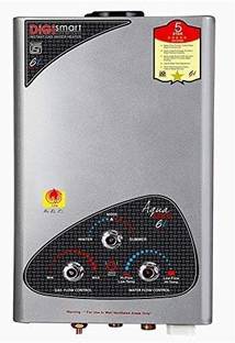 DIGISMART 6 L Gas Water Geyser (AQUA GOLD, Grey)