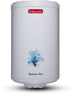 Racold 15 L Storage Water Geyser with Flexi Pipe and Free Installation (BUONO PRO NXG 15V 2KW WH, Whit...