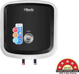 BHABURLY 25 L Storage Water Geyser (ELECIA 25 Litre Burly Water Heater, White & Black)