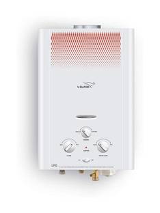 V-Guard Brio 6 L Gas Water Geyser 9-Layer Advanced Safety Summer-Winter Mode Flame & Water Control Kno...