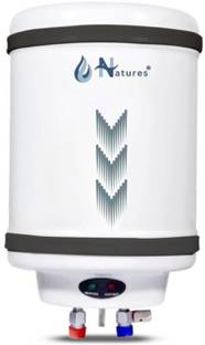 Natures 10 L Instant Water Geyser (5 Star Rated Storage Water Heater with Advanced 3 Level Safety, Whi...
