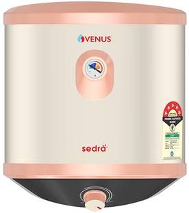 Venus Sedra 10SV, Glasslined Double Ceramic Element for Hard Water & Free Installation 10 L Storage Wa...