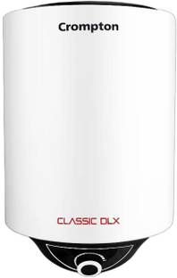 Crompton 25 L Storage Water Geyser (New Classic DLX 25 Ltr Glasslined 5 Star, White)