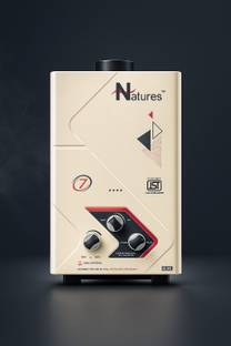 Natures 7 LITER GAS-GEYSER-7L-DLX-WHITE-INSTANT 7 L Gas Water Geyser