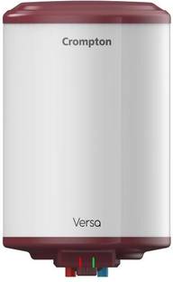 Crompton 25 L Storage Water Geyser (Versa Glasslined, Black, White)