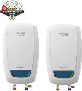 Hindware Smart Appliances Immedio Stainless Steel Tank, ( Pack of 2 ) I-Thermostat 3 L Instant Water G...