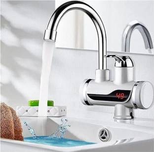 SarvoTeleweb Instant Electric Heating Water Faucet | Tap for Kitchen/Bathroom 0.99 L Instant Water Gey...