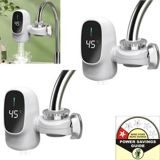 DRUMSTONE BUY1 GET1 Electric Faucet with LED Temperature Display Tankless Instant Water Geyser