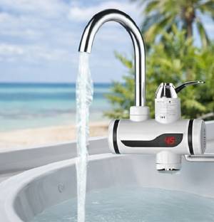 DHRUVIKA ENTERPRISE Instant Heating Electric Water Heater Tap for Kitchen Bathroom Tankless Instant Wa...