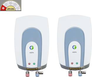 CG Vispa Pack of 2, 3 L Instant Water Geyser