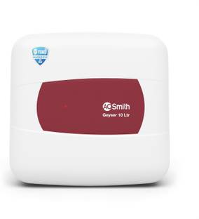 AO Smith HSE-SHS-010 10 L Storage Water Geyser | 2kW | Vertical | Designed for high rise buildings with 8 bar pressure rating | Longer life in hard water conditions with Blue Diamond glass lined tank | BEE 5-star rating for superior energy efficiency and power savings