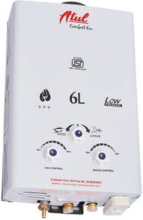 ATUL Reliable LPG-powered heating device For bathroom | 6 L Gas Water Geyser