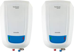 Hindware 5 L Instant Water Geyser (Immedio Pack of 2, White)