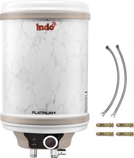 Indo 10 L Storage Water Geyser (PLATINUM PLUS-10, White, Marble Finish)
