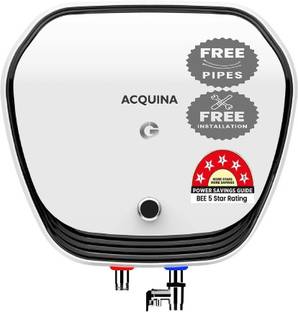 CG ACQUINA 25 L Storage Water Geyser | 5 Star BEE Energy Rating | Glassline Tanked | with Free Pipes a...