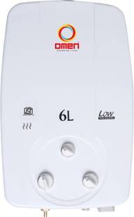 OMEN 6 L Gas Water Geyser (Inse Gas Water Geyser, White)