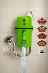 MashGan Instant geyser shock proof plastic body with installation kit 1 year warranty 1 L Instant Water Geyser