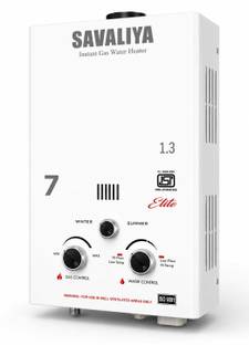 savaliya Gas Water Geyser||Auto CUT-OFF LPG Gas Water Heater Geyser, ISI Marked, 7 L Gas Water Geyser
