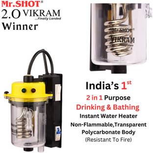 Mr.SHOT 1 L Instant Water Geyser (2.O Vikram Winner - Transparent