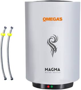 OMEGA'S 15 L Storage Water Geyser (Magma 15L Rust proof body ,Thermal Cut Out | Connection pipes ,4 st...