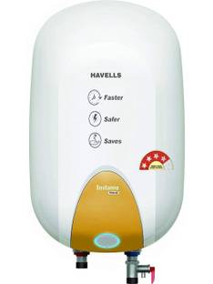 HAVELLS Instanio Prime 15 L Storage Water Geyser | 4 Star BEE Energy Rating | Glassline Tanked