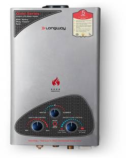 Longway 7 L Gas Water Geyser (Xolo gold dlx, Silver, Black)