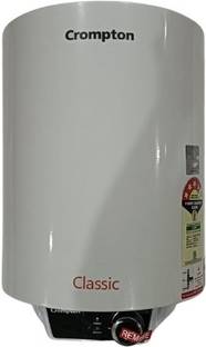 Crompton 10 L Storage Water Geyser (Classic 10 Ltr, White)