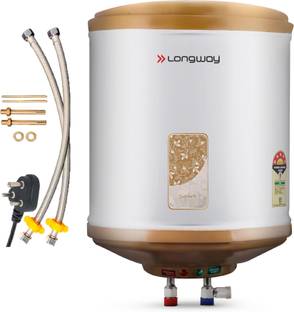 Longway Superb 15 L Storage Water Geyser 5 Star BEE Energy Rating | SS Tank with Anti-Rust Coating | M...