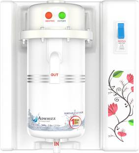 Adwhizz 1 L Instant Water Geyser (ULTRA PREMIUM WITH ABS SHOCK PROOF BODY, White)