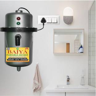Bajya 1 L Instant Water Geyser (Instant portable water heater geyser for use home, Grey)
