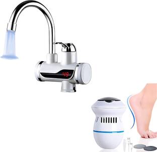 Elevea Combo C161 Instant Hot Water Tap & Callus Remover Tool - 15 Years Warranty Tankless Instant Wat...
