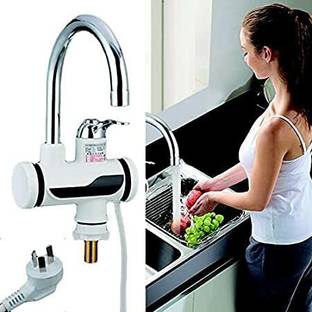 Rishikaenterprises 1L Instant Water Geyser Heater Electric Tap Warm Water Kitchen Heating Fast 10 1 L ...