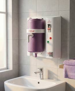 Clifton PORTABLE GEYSER DLX M913 - 2 YEARS REPLACEMENT GUARANTEE MCB GEYSER, MAGENTA 1 L Instant Water...