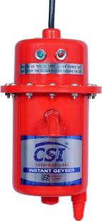 CSI INTERNATIONAL 1 L Instant Water Geyser (1 L Instant Water Geyser (Instant Water Geyser, Water Heater, Portable Water Heater, Geysers Made of First Class Plastic, 3kw copper aliments, Red)
