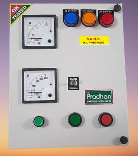 PRADHAAN 3Phase Auto-Manual Direct-on-line Delta 5HP 9-14Amp Motor Starter Panel 415VAC Centrifugal Water Pump