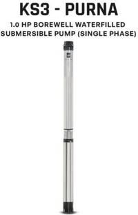 KIRLOSKAR BROTHERS LIMITED KS3 PURNA 60-1010, 1.0 HP, Single Phase, 220 Volts Submersible Water Pump