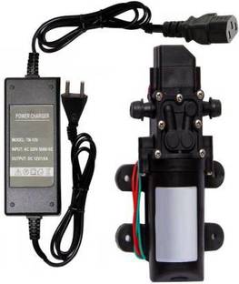 GoodsBazaar 4.5 LPM / 12v DC Battery Sprayer Motor Pump + Charger Adaptor 12 Volt DC 1.0 Amp Diaphragm Water Pump