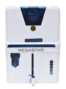 Aquagrand White Megastar Model RO + UV + UF + TDS + ALAKLINE B12 FILTER 15 L RO + UV + UF + TDS + Alka...