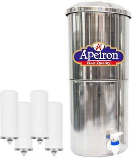 Apeiron Water Purifier With New Ceramic Candle 30 L Gravity Based Water Purifier