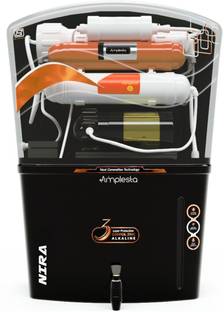 Amplesta NIRA 15L BIS certified with ISI Mark (Free Pre-Filter) 15 L RO + UF + UV + Copper + Alkaline ...