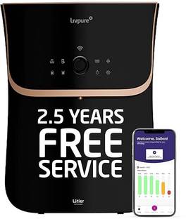 LIVPURE LIV-LOTIER-AIOT 6.5 L RO + UF + UV + Copper + Alkaline + Mineralizer Water Purifier 2.5 Years ...