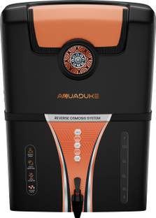 Aquaduke 4 in 1 Copper & Alkaline Filtration With Multisource Water Compatibility Large 12 L RO + UV +...